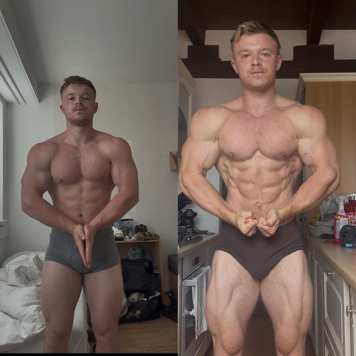 Dominic, before and after coaching with Karel