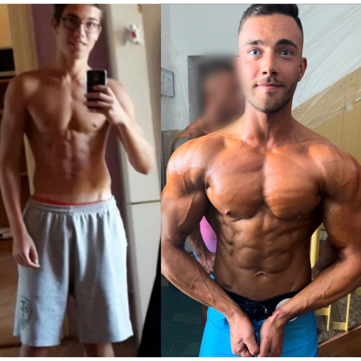 Dominik, before and after coaching with Karel