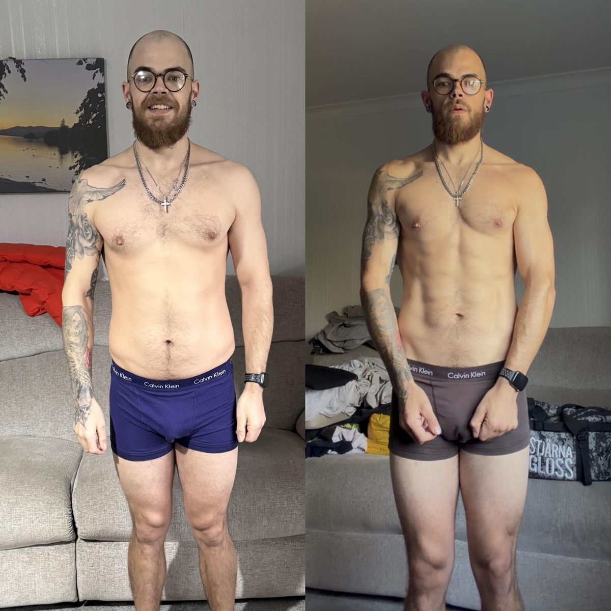 John, before and after coaching with Karel