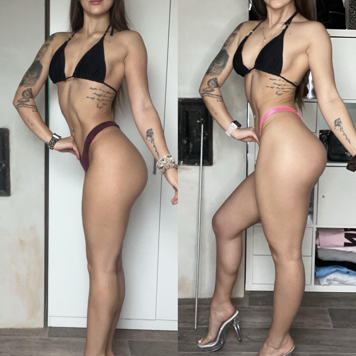 Kristy, before and after coaching with Karel