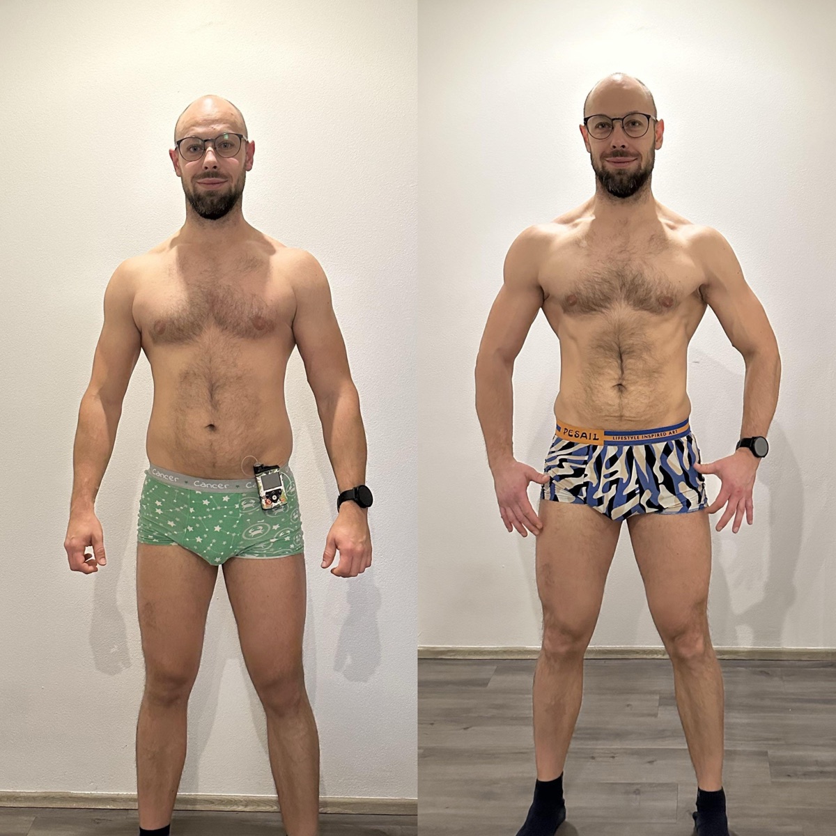 Michal, before and after coaching with Karel